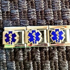 🛍BOGO 50% OFF❗NWOT 🚑 Custom Made Medic Logo Italian Charm